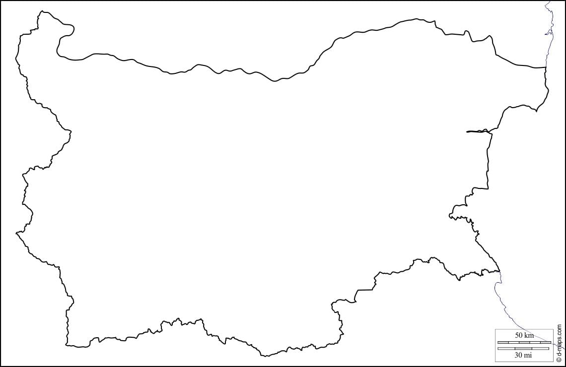 карта Болгарии карта план