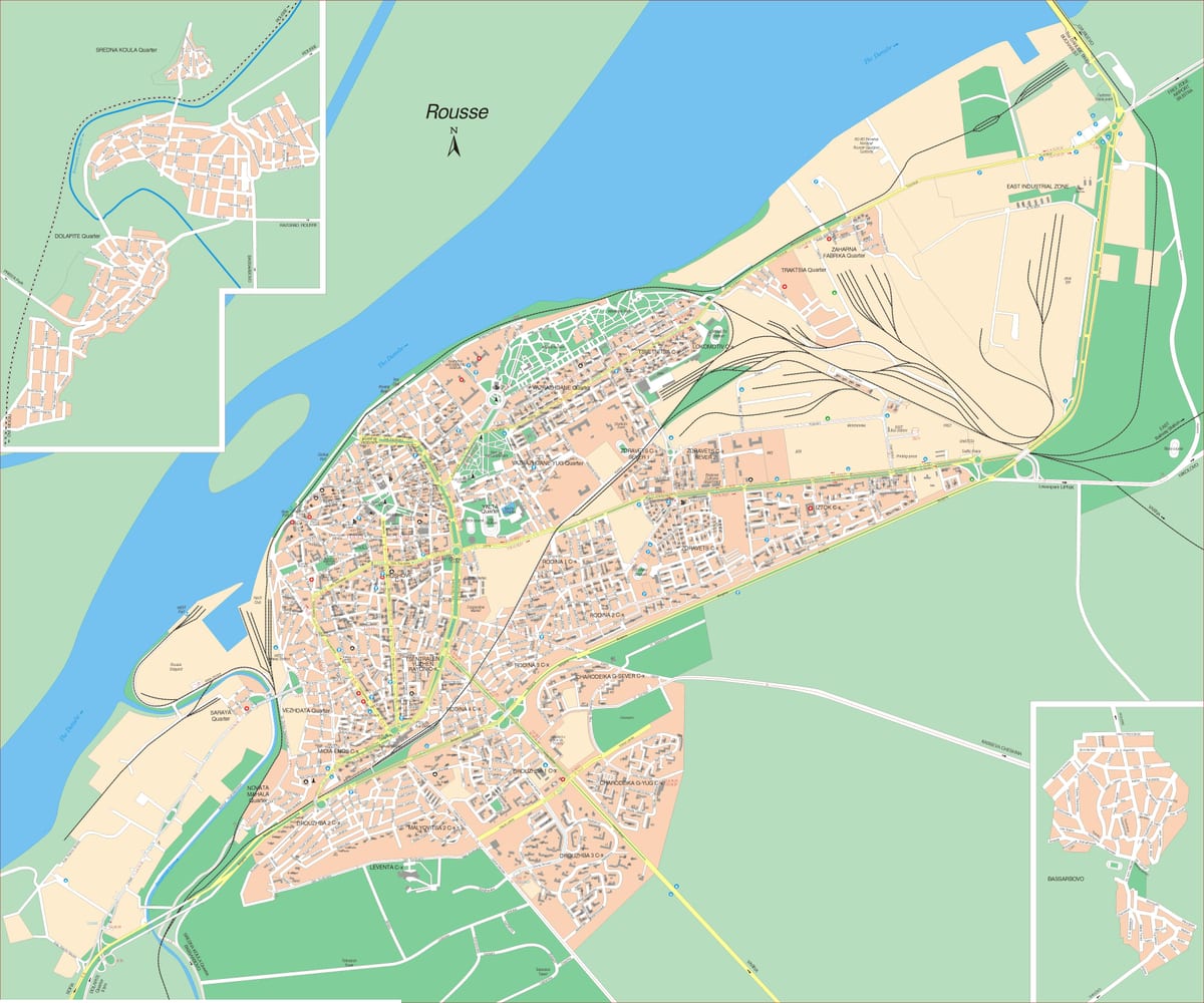 Русе Болгария карте