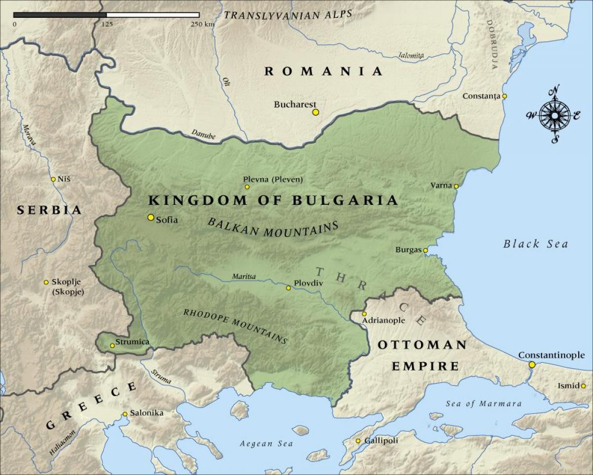 карта старый болгарский