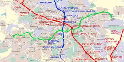 Карта Болгарии метро