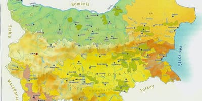 Карта Болгарии климат
