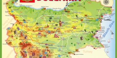 Болгария достопримечательности карта