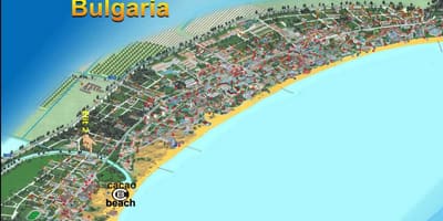 Карта Солнечного берега Болгария